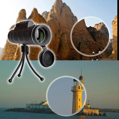 Sandsberg High-Performance Monocular Telescope with Smartphone Adapter and Tripod