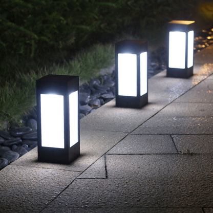 Skanto | Square Solar LED Garden Lamp – Decorative Outdoor Lighting for Paths and Patios