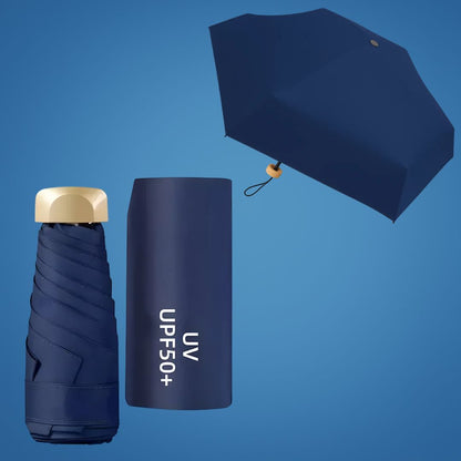 UrbanBrolly | Mini foldable umbrella UV – Sun protection UPF 50+ – Water-repellent – Lightweight and pocket-friendly for travel use Karnz