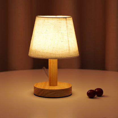 Skanto | Skanto Vintage Linen Lampshade 1-Light LED Table Lamp