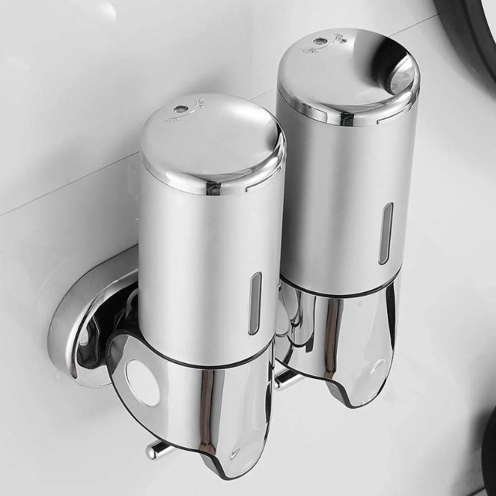 Wall Soap Dispenser | SudsStation Bathroom Organizer | Stainless Steel & ABS | 500 ml | Set of 1–3 Pieces