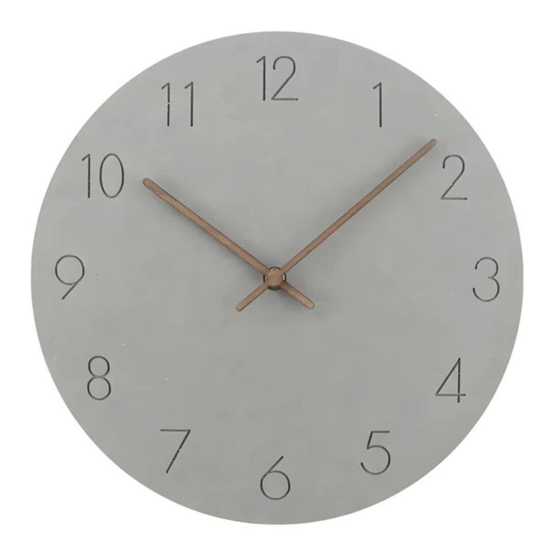 BowLift | Large Wooden Wall Clock – Minimalist Design with Silent Movement