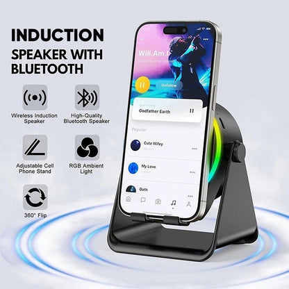 BowLift | 4-In-1 360° Rotating Bluetooth Speaker Stand