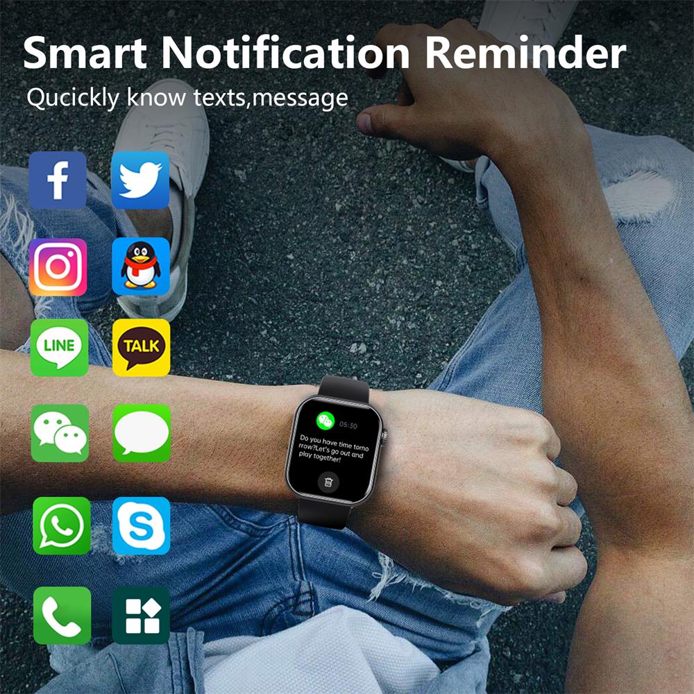 Skanto | Blood Glucose Blood Pressure Blood Oxygen Sleep Monitor Waterproof Smartwatch