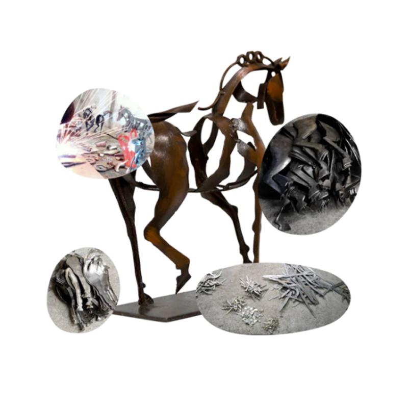 Handmade Metal Horse Sculpture "Adonis" | Bowlift