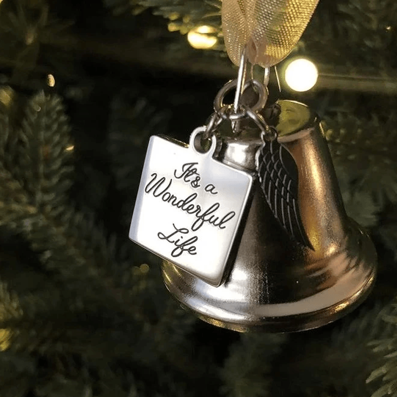 Skanto | Christmas Tree Memorial Ornaments Angel Wings Bells Hanging Decoration
