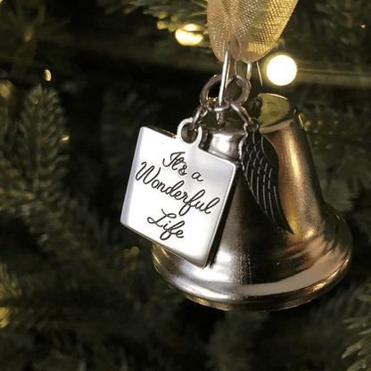 Skanto | Christmas Tree Memorial Ornaments Angel Wings Bells Hanging Decoration