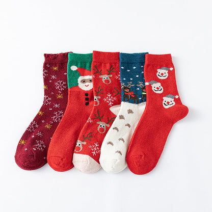 5 pairs of Christmas socks