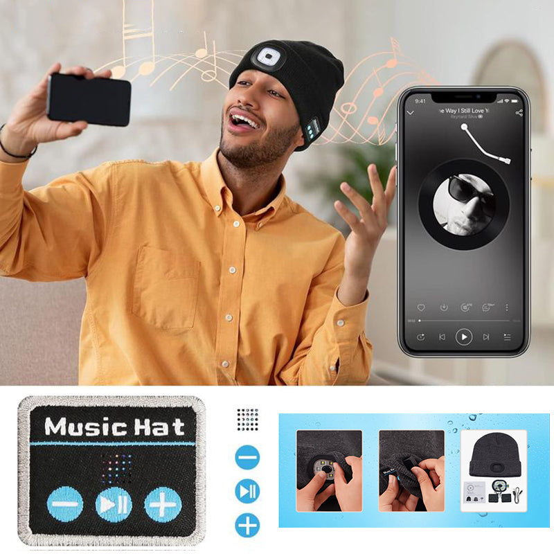 Skanto | LED Bluetooth Beanie with Detachable Speakers