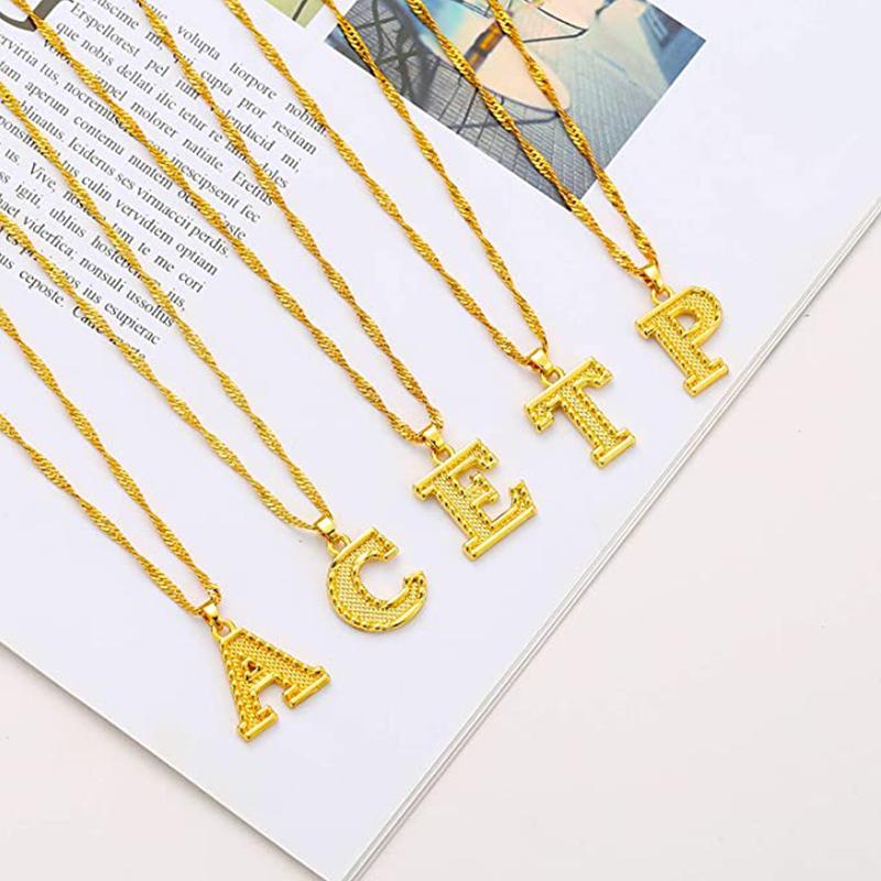 Skanto | 18K Gold Plated Initial Letter Necklace