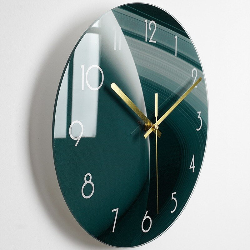 Elegant Wall Clock made of Glass Bowlift