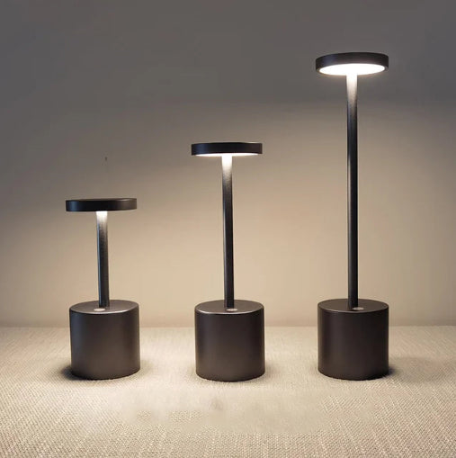 Frendorf | LumaLite Rechargeable LED Table Lamp | Wireless | Dimmable | Modern Design for Restaurants and Home