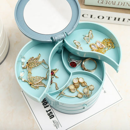 Brehn | Jewelry Box - 360° rotatable storage box for jewelry, maximum protection and organization
