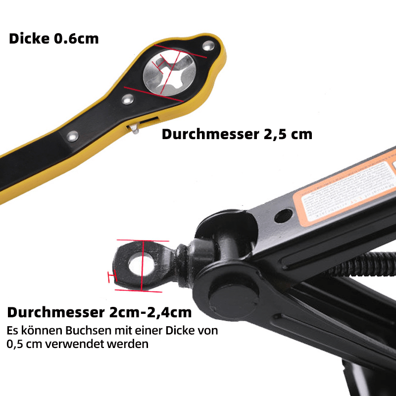 Skanto | Lucky Door™ Car Labor-Saving Jack Ratchet Wrench