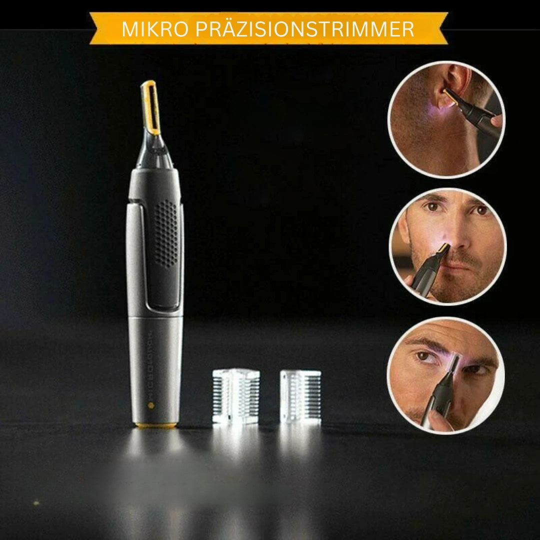 PrecisionEdge Facial Hair Trimmer with LED Light and Ergonomic Design
