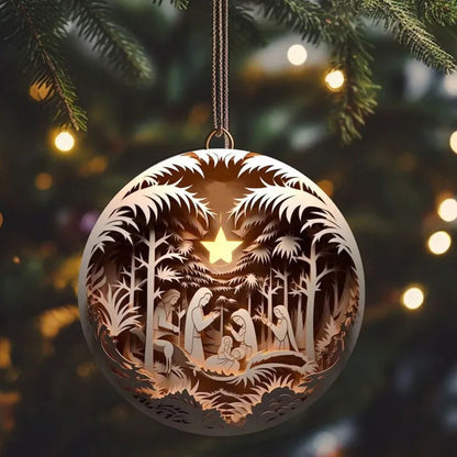 Skanto | Crib Christmas Ornament