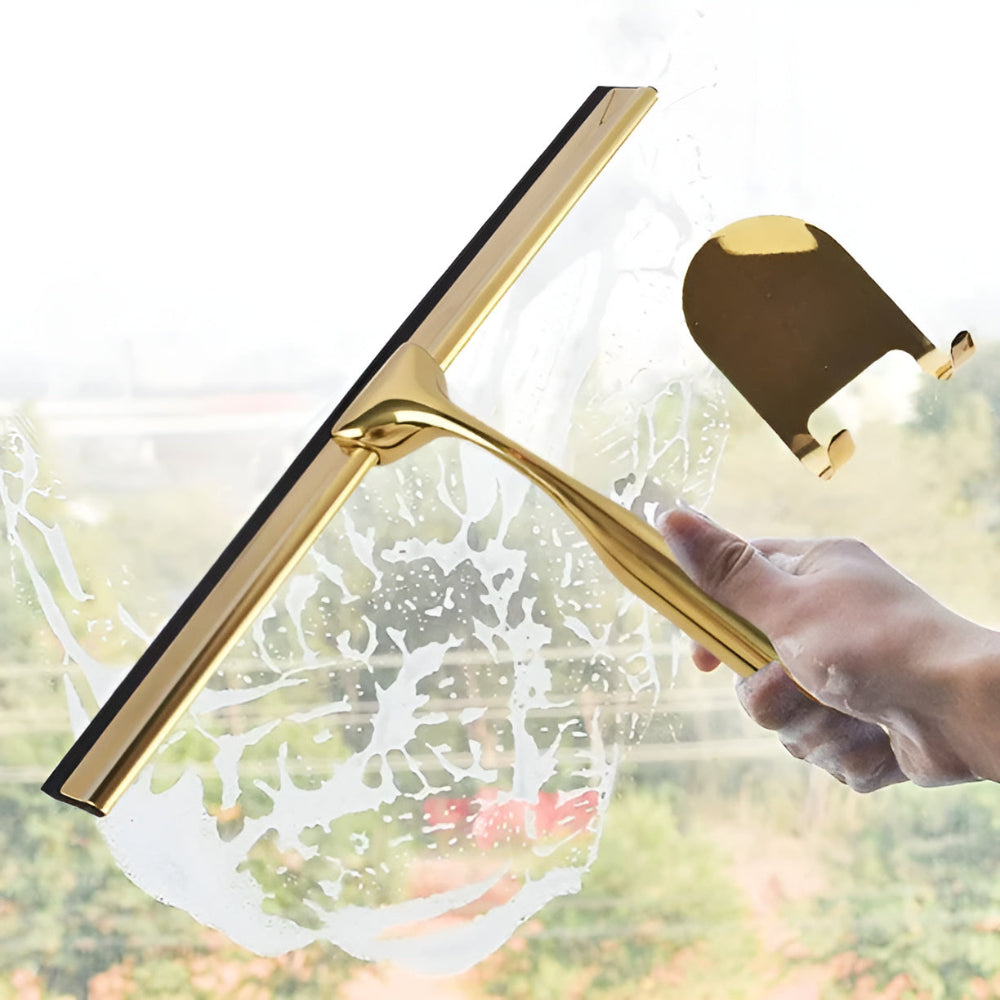 Skanto | Gold Stainless Steel Multifunctional Window Cleaner