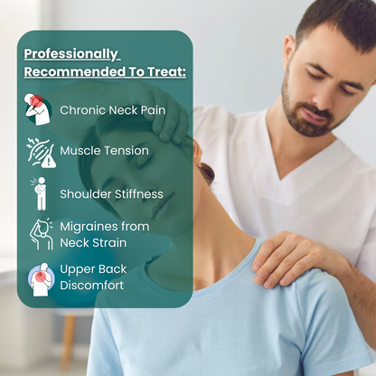BowLift | Neck Heating Pad & Massager | Neck and Shoulder Heat for Muscle Relaxation | Adjustable Settings for Stress Relief | Targeted Neck Pain and Relaxation