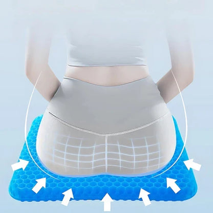 BowLift | Cooling Gel Seat Cushion | Breathable, Flexible & Pain Relief for Office Chairs, Cars, and Home Use