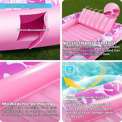 Skanto | SunLounge Inflatable Sun Pool – Comfortable Lounger for Garden or Balcony