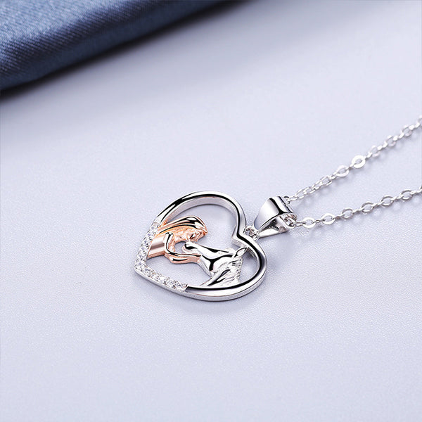 Girl and Horse Necklace
