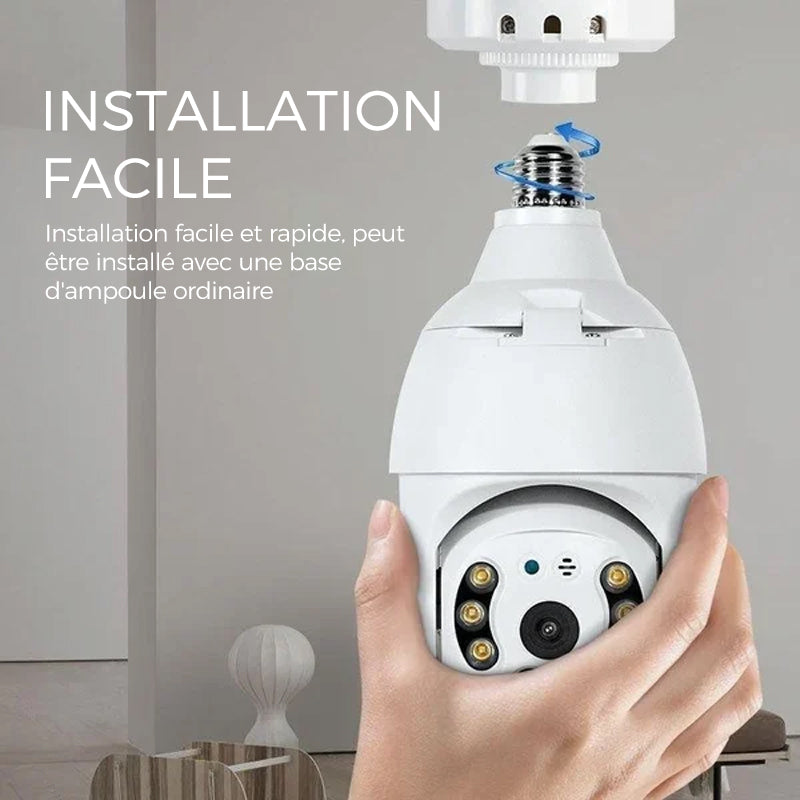 Wireless Wi-Fi Security Camera with Light Bulb | Karnz