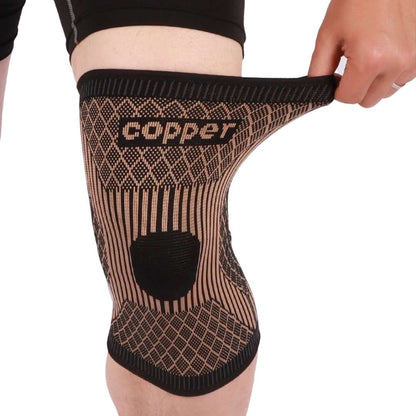 CopperFlex Knee Compression Sleeve | for Pain Relief - Support - Mobility - perfect for Athletes, Arthritis, Seniors, and Injury Recovery Bowlift