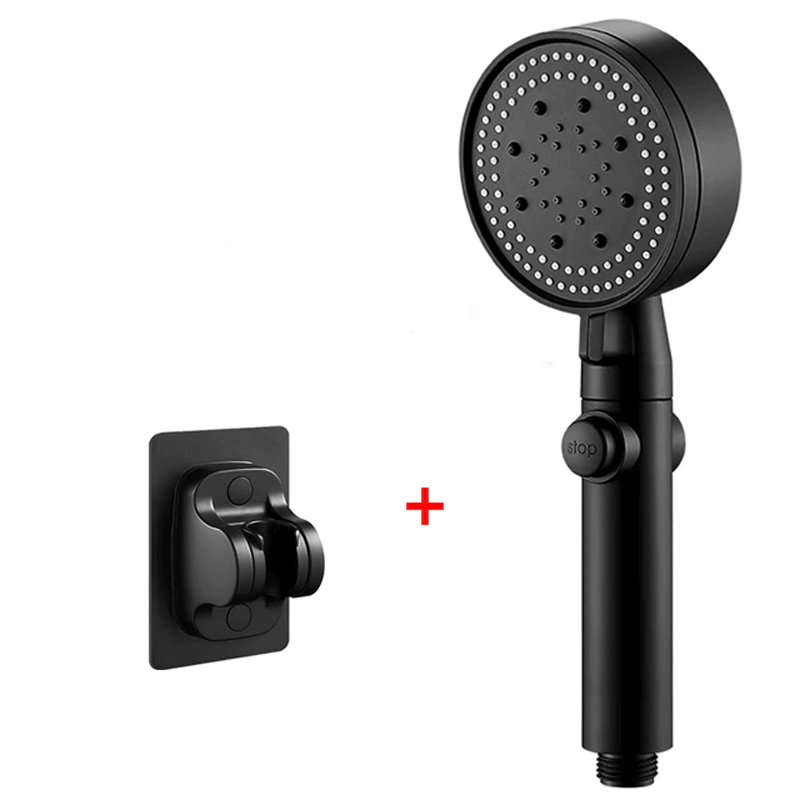 FlowControl Shower Head with 5 Settings and Push Button | Skanto