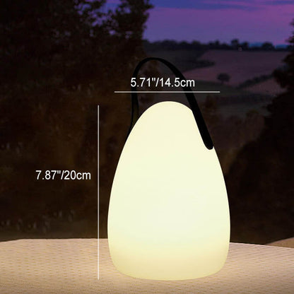 Skanto | Modern Simple Plastic Round Square Hand LED Table Lamp for Outdoor Patio