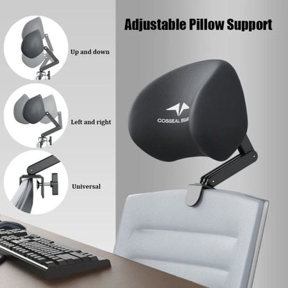 Skanto | Ergonomic Neck Pillow and Lumbar Support Cushion for Office Chair - Comfortable Headrest for Home and Office Use