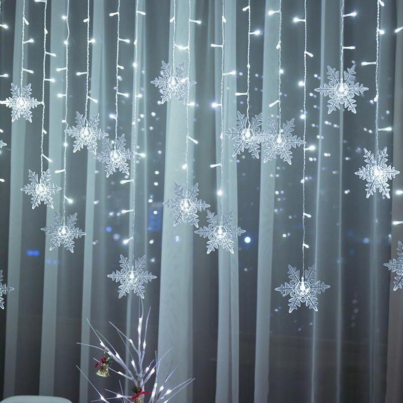 Skanto | Snowflake LED Curtain String Lights