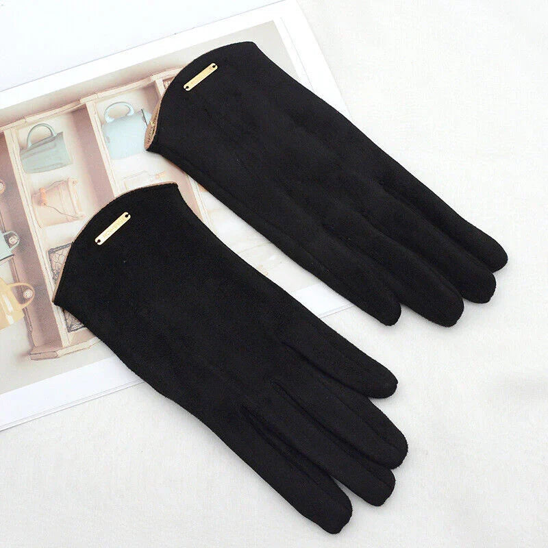 Classic Suede Women's Gloves - SuaveTouch
