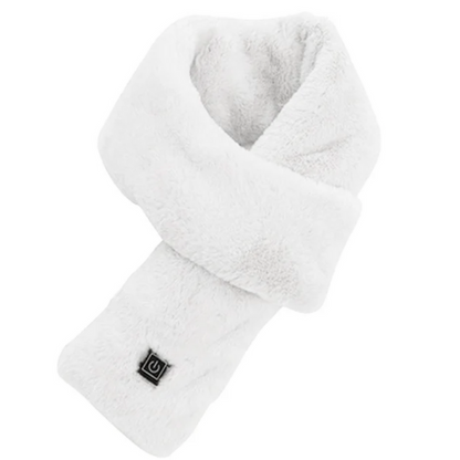 Skanto | Heated Faux Fur Scarf UK – Rechargeable USB Winter Scarf, Soft Thermal Neck Warmer