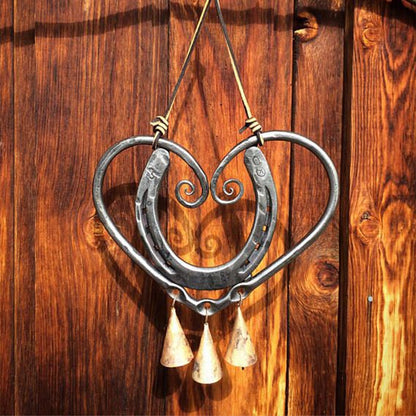Wind Chime – LuckLove – Recycled Horseshoes – Handmade Pendant
