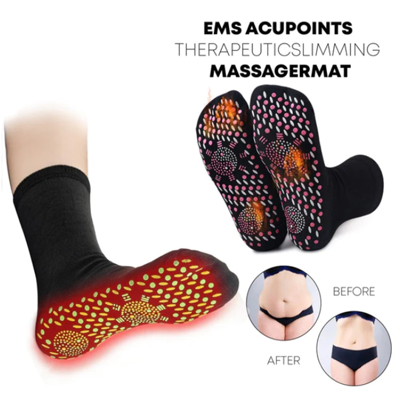 BowLift | Tourmaline Acupressure Self-Heating Fitness Socks