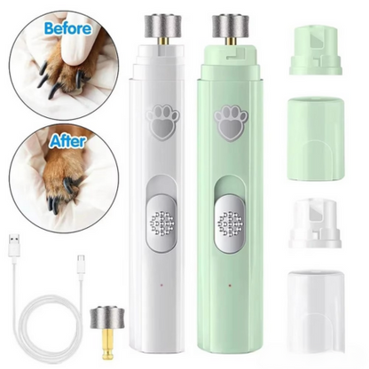 Skanto | Rechargeable Electric Dog Nail File with Polishing Wheel for Small and Large Pets