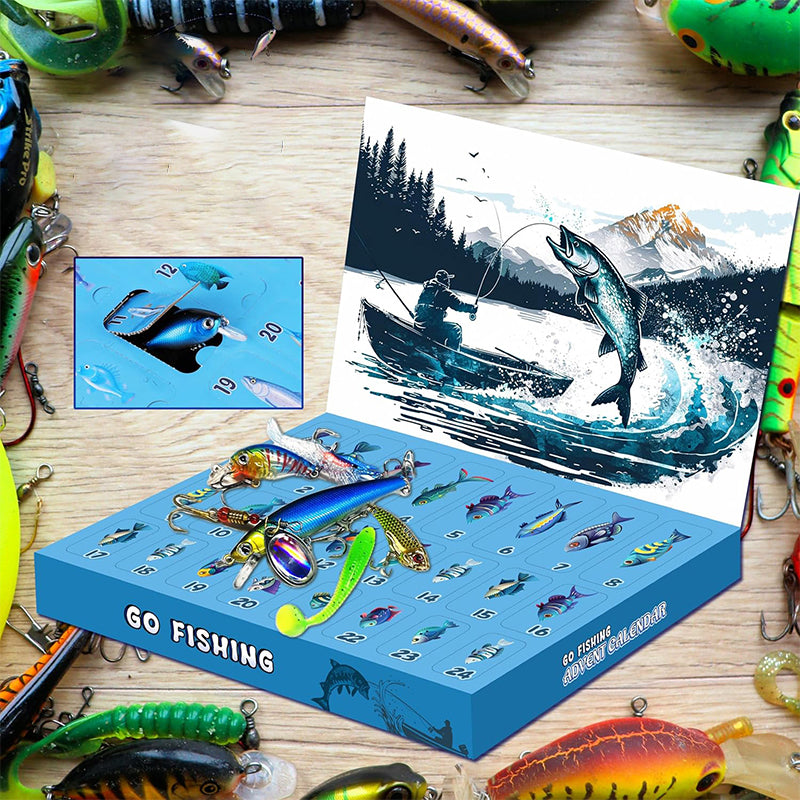 Skanto | 24 Days Christmas Countdown Fishing Rod Set