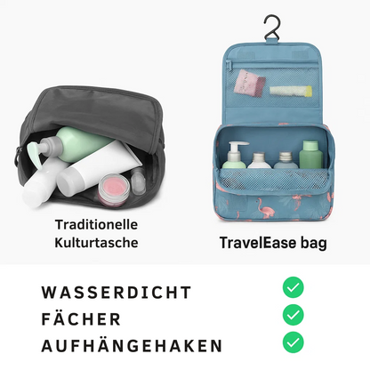 Skanto | TravelEase – Water-Repellent Toiletry Bag with Hook and Compartments | Travel Toiletry Bag