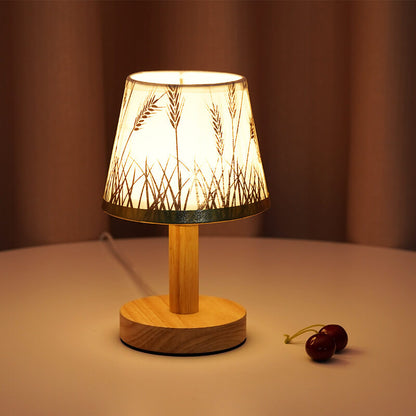 Skanto | Skanto Vintage Linen Lampshade 1-Light LED Table Lamp