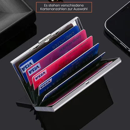 Ultra-thin card case with anti-theft and anti-demagnetization protection