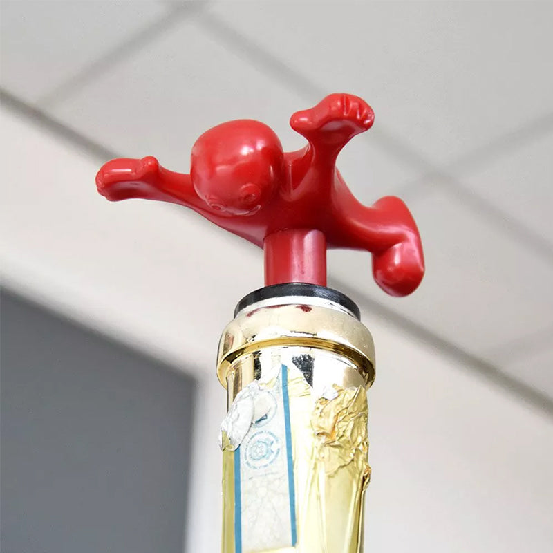 Happy Man Corkscrew - Bottle Opener, & Wine Stopper | Bowlift