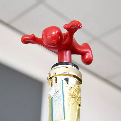 Happy Man Corkscrew - Bottle Opener, & Wine Stopper | Bowlift