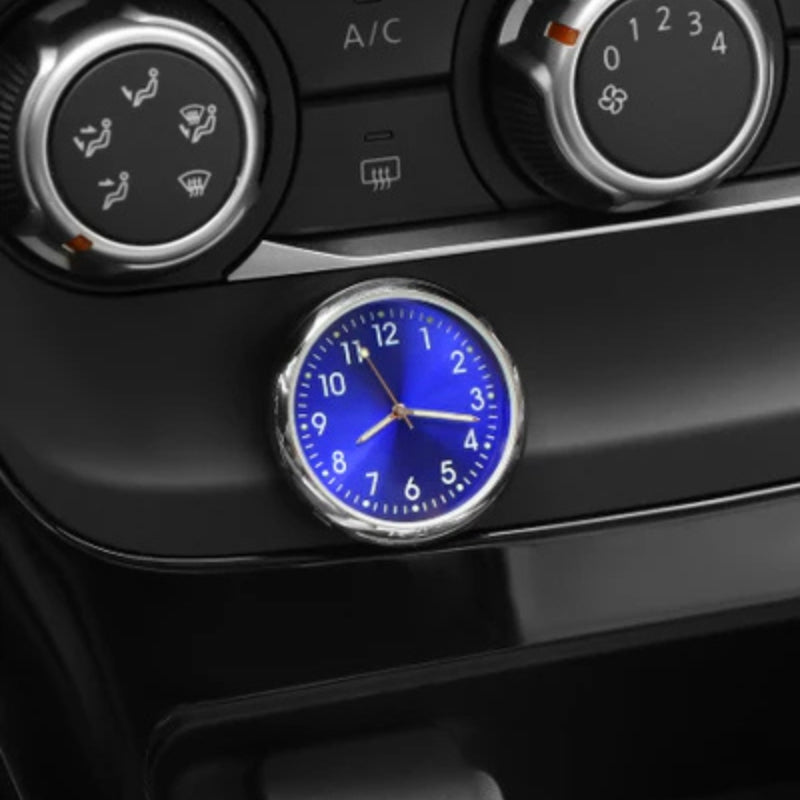 AutoTime Mini Analog Clock – Self-adhesive and stylish design for car interior Karnz