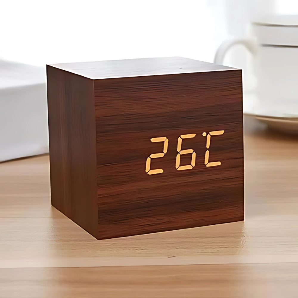 BowLift | Modern Cube LED Alarm Clock