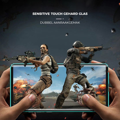 Magnetic tempered glass double-sided phone case for Samsung
