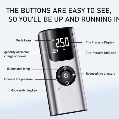 Skanto | Mini Wireless Automatic Car Tire Air Compressor Pump