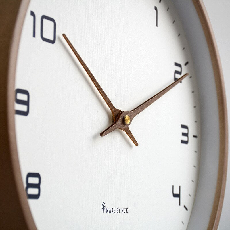 NordicGlow Wooden Wall Clock – Minimalist Scandinavian Design for Timeless Elegance
