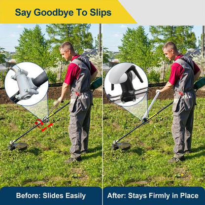 BowLift | Ergonomic Weed Killer Handle Extension Brush Cutter Trimmer Handle