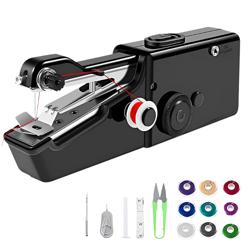 Portable hand sewing machine for quick repairs Karnz