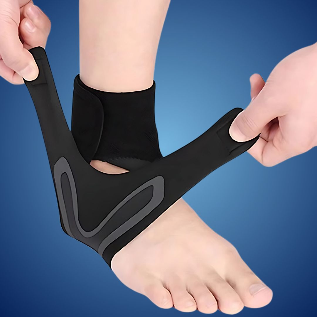 OrthoFlex Adjustable Elastic Ankle Brace | for Injury Recovery - Daily Support Bowlift